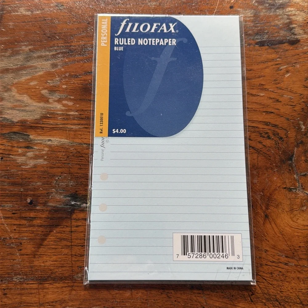 Personal Filofax refills